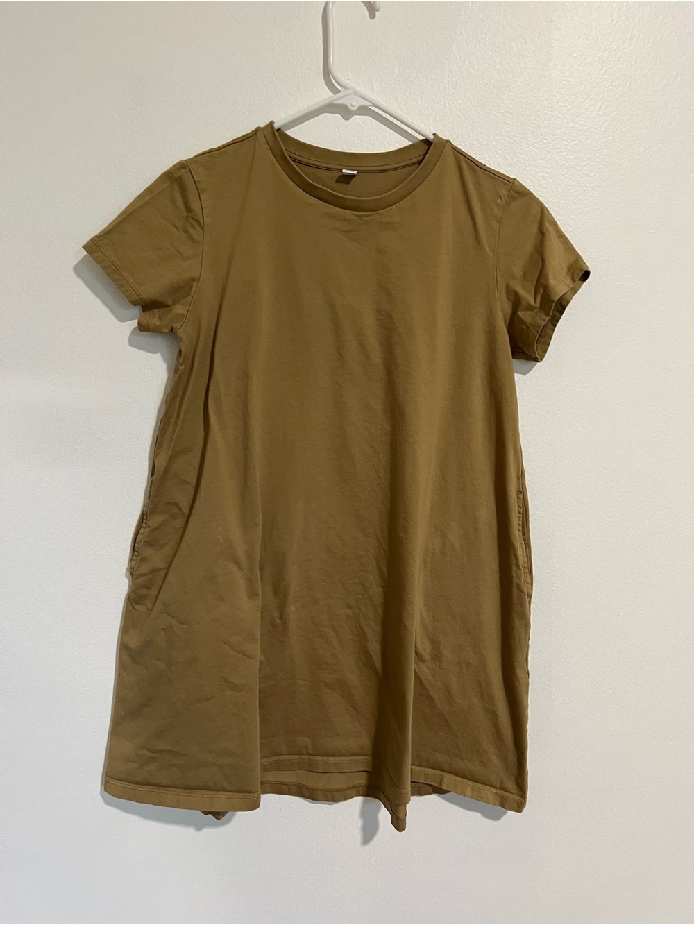 Uniqlo set of TWO A-Line Tunic Dresses, sizes S and L, green&brownish - Picture 11 of 11